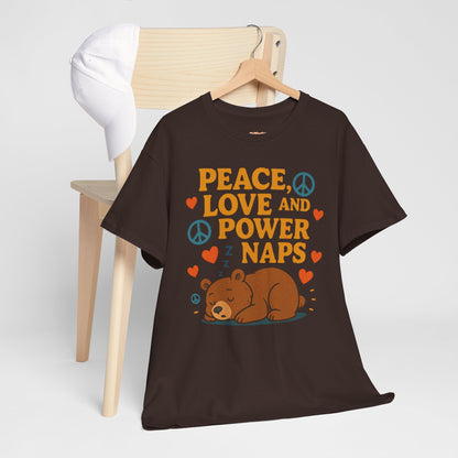 Peace Love Power Naps T-shirt
