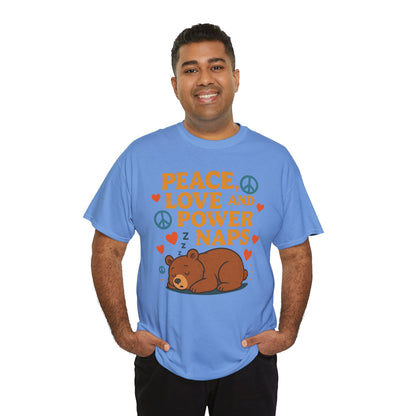 Peace Love Power Naps T-shirt