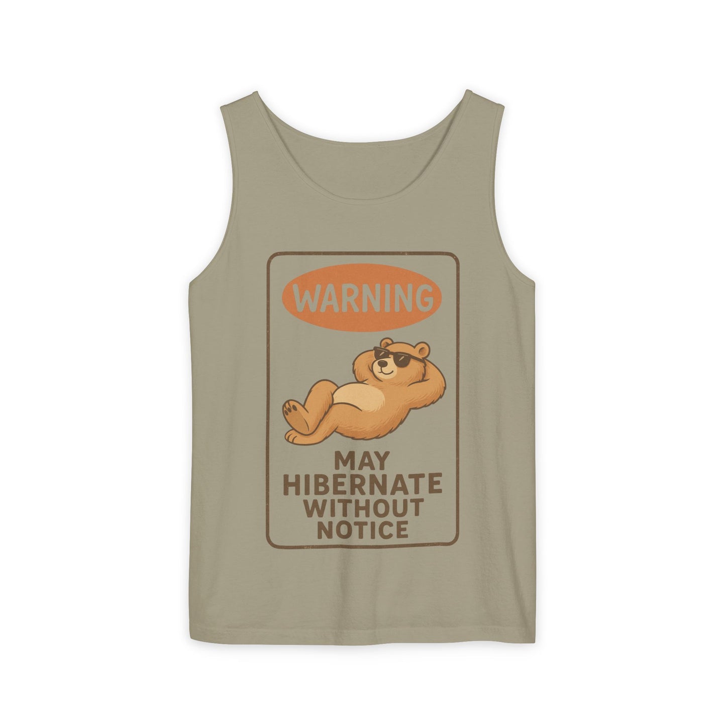 Hibernate Warning Unisex Tank Top