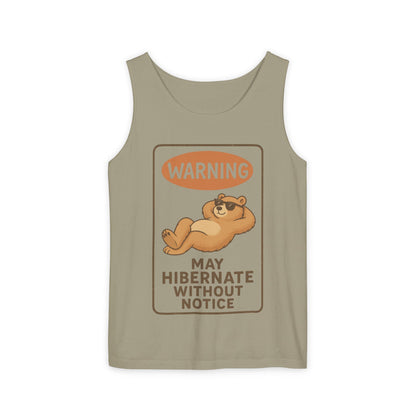 Hibernate Warning Unisex Tank Top