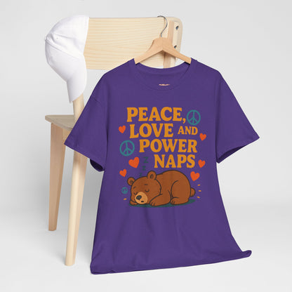 Peace Love Power Naps T-shirt