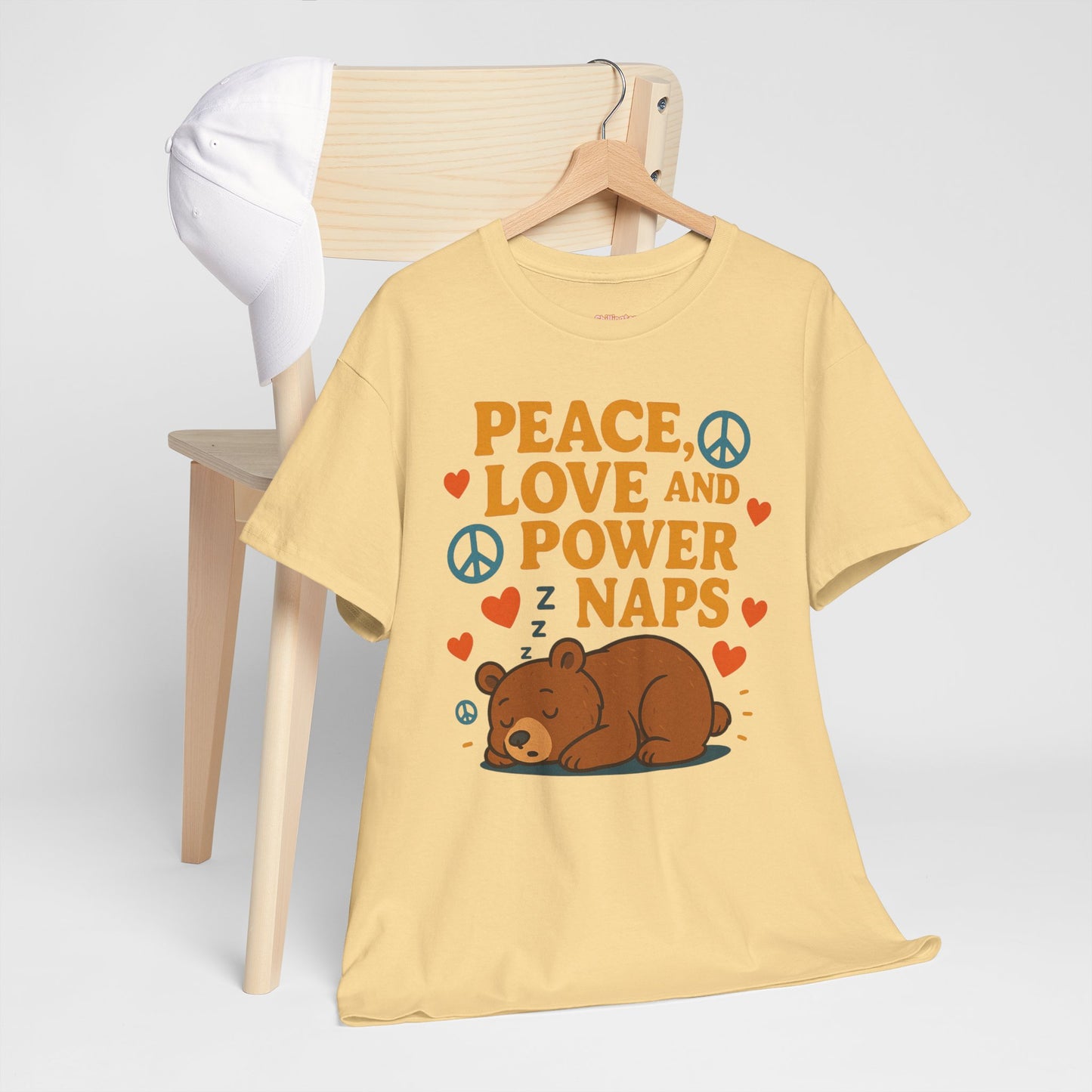 Peace Love Power Naps T-shirt