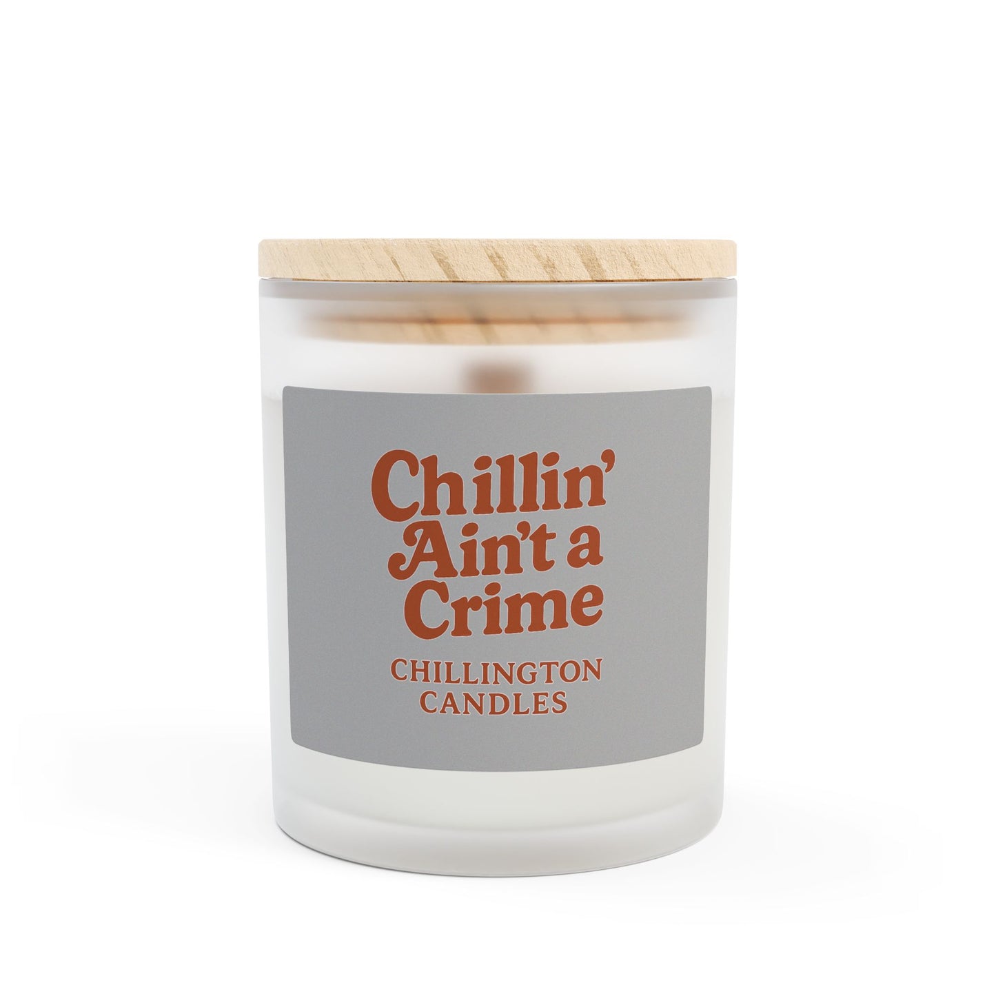 Frosted Glass Candle, 11oz