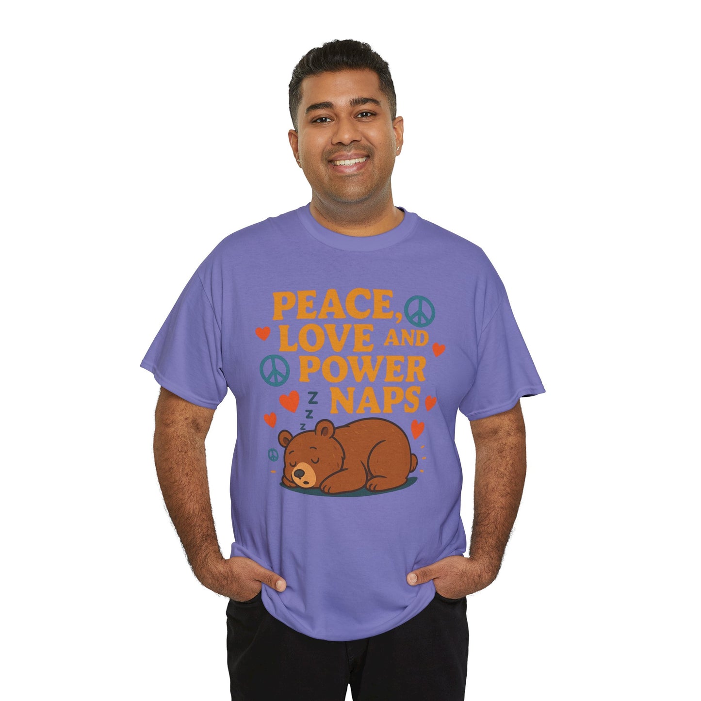 Peace Love Power Naps T-shirt