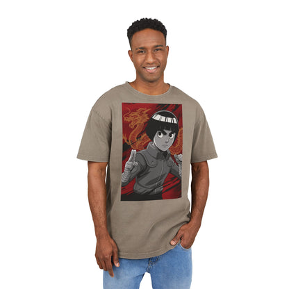 Rock Lee Acid Washed Men's Oversize T-shirt