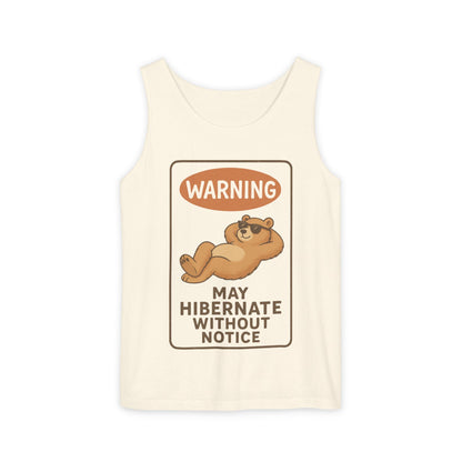 Hibernate Warning Unisex Tank Top