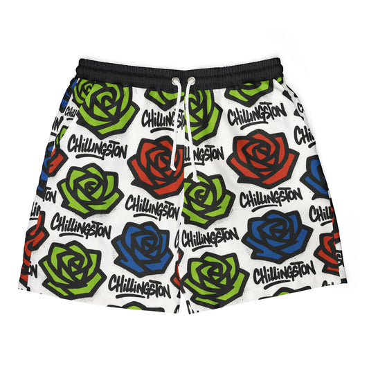 Graffiti Flower Swim Shorts