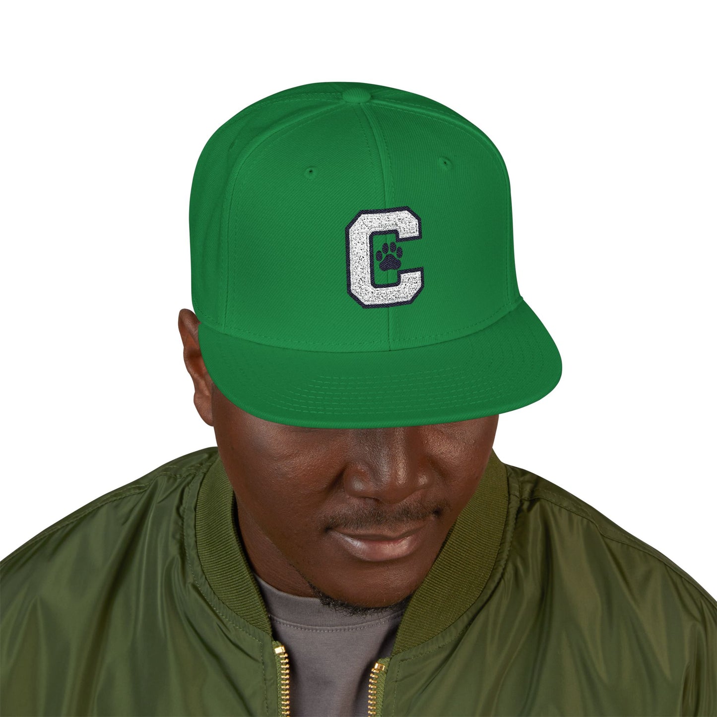 Paw Print Snapback Cap