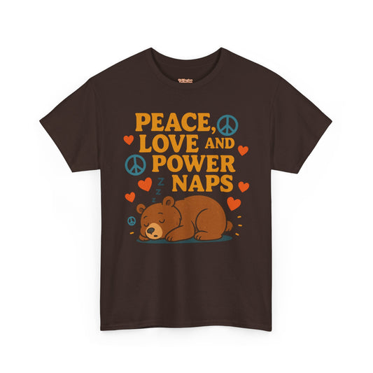 Peace Love Power Naps T-shirt