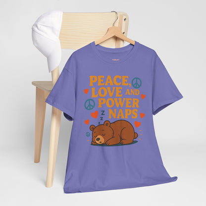 Peace Love Power Naps T-shirt