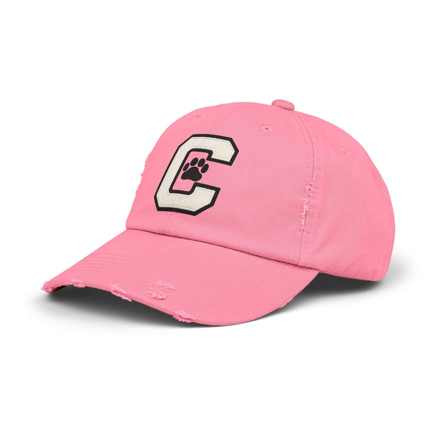 Paw Print Distressed Unisex Cap