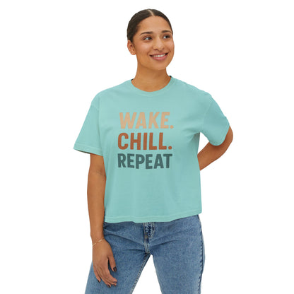 Wake Chill Repeat Women's Boxy Tee