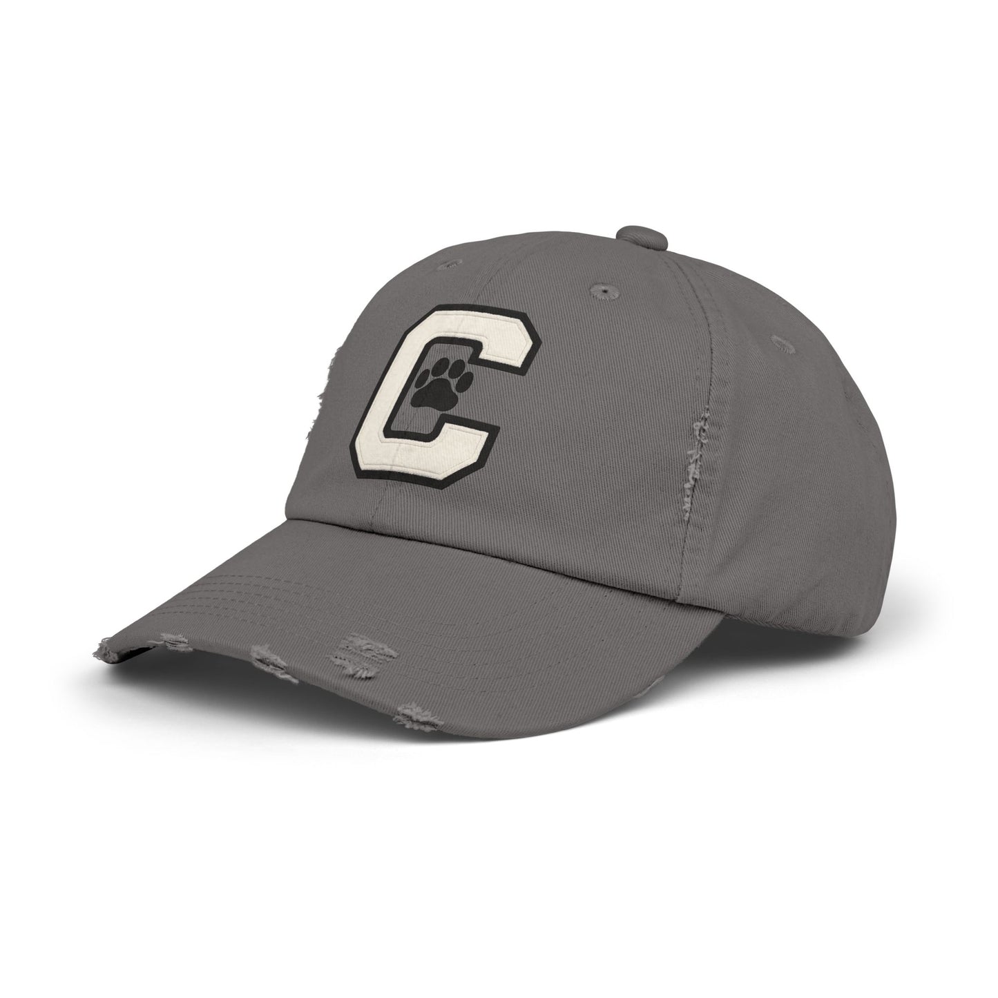 Paw Print Distressed Unisex Cap