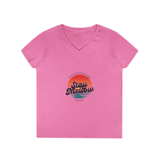 Women's V-Neck  Stay Mellow T-Shirt