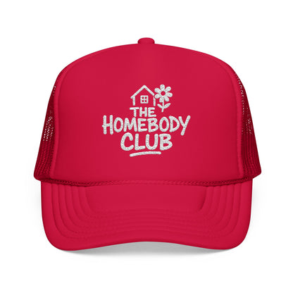 The Homebody Club Embroidered Trucker Hat
