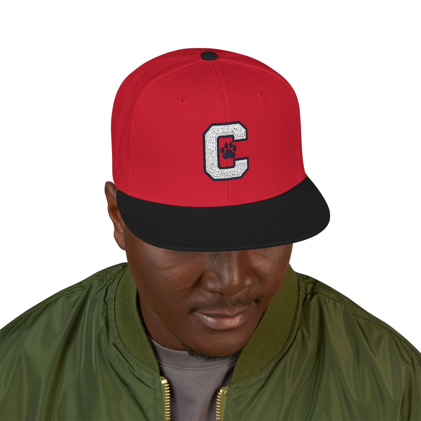 Paw Print Snapback Cap