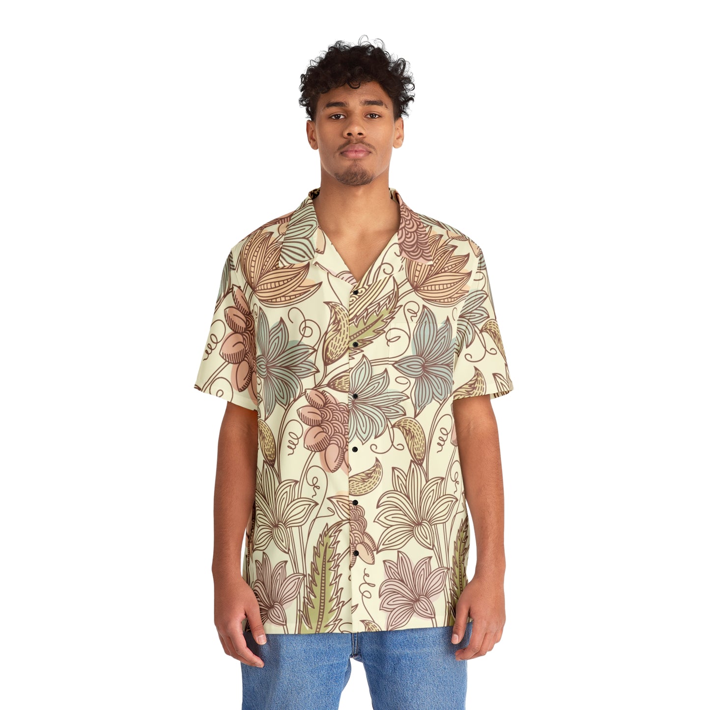Men's Floral Tropical Vibes Hawaiian Shirt