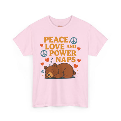 Peace Love Power Naps T-shirt