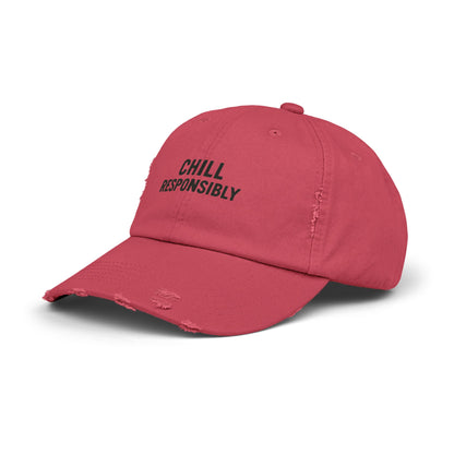 Chill Responsibly Distressed Cap