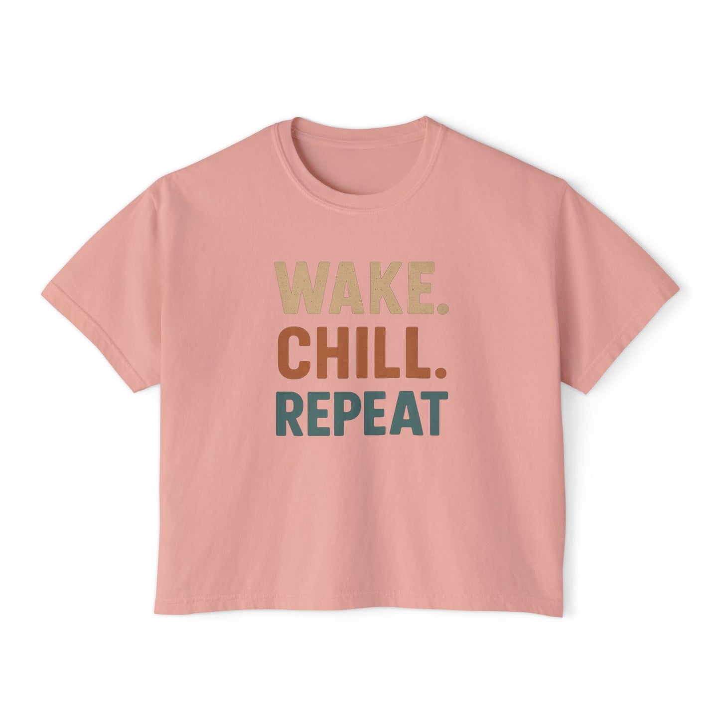 Wake Chill Repeat Women's Boxy Tee