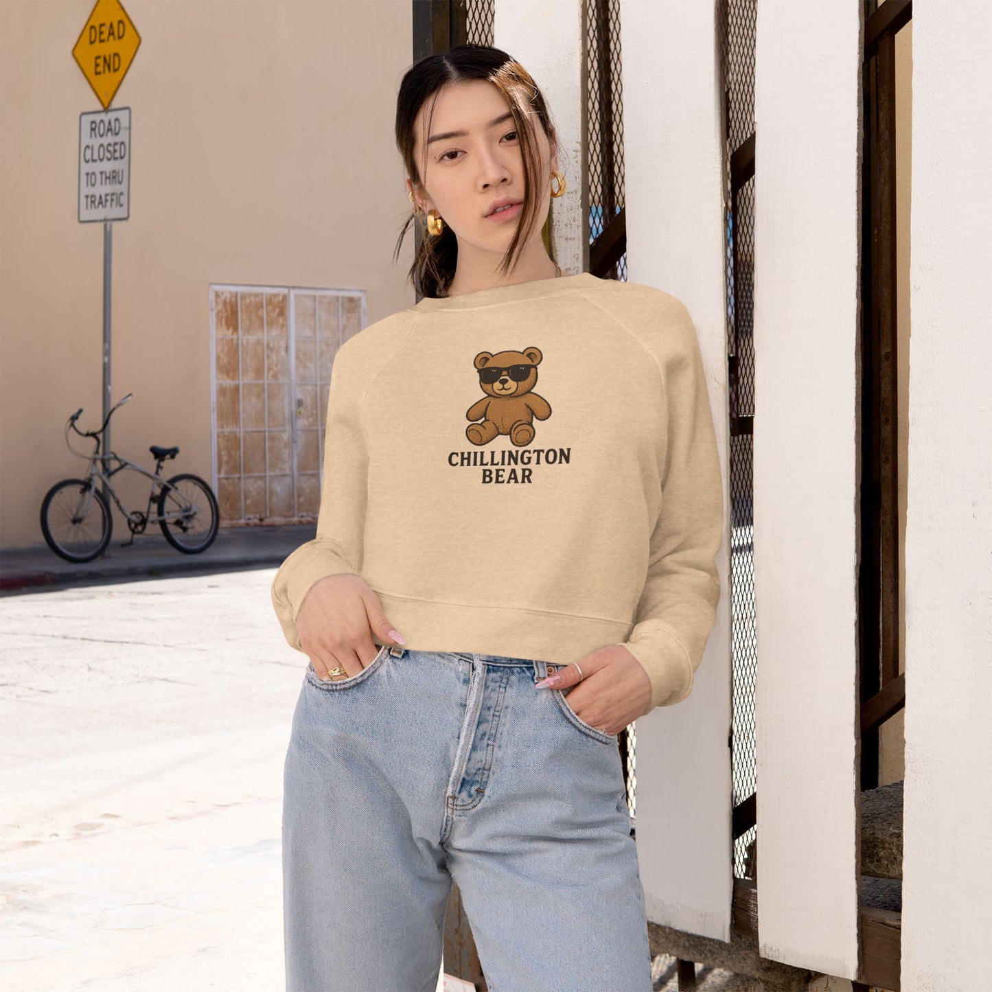 Teddy Bear Chillington Cropped Pullover