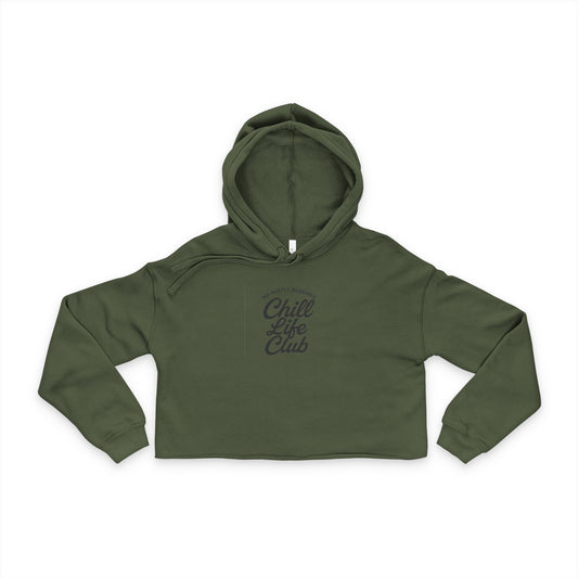 Chill Life Club Cropped Hoodie