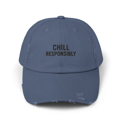 Chill Responsibly Distressed Cap