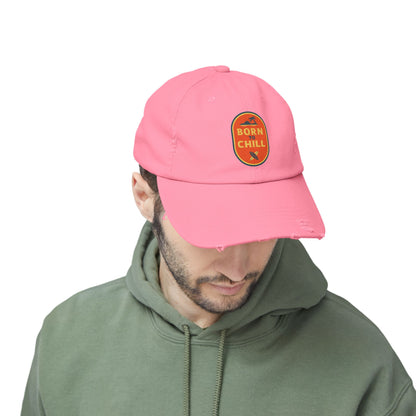 Born to Chill Unisex Distressed Cap