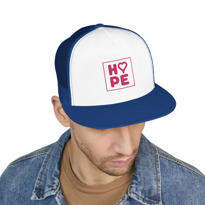 Pink Heart Hope Trucker Cap