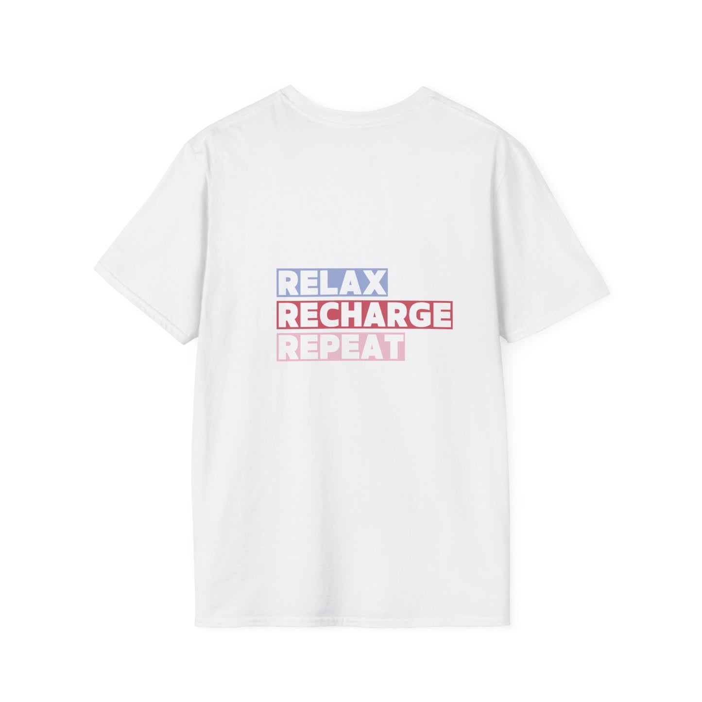 Relax Recharge Repeat Unisex Tee