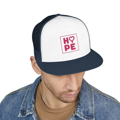 Pink Heart Hope Trucker Cap