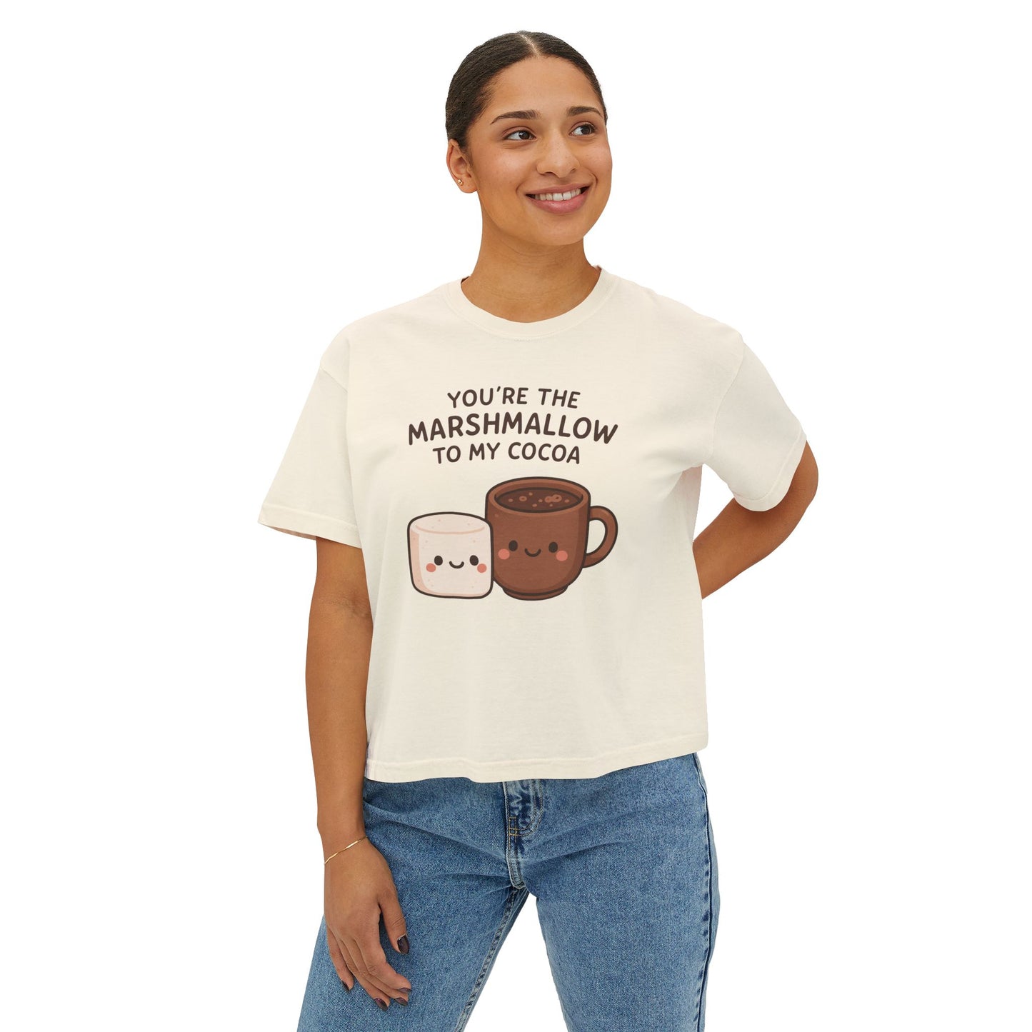 Marshmallow Cocoa Women's Boxy T-shirt