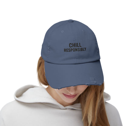 Chill Responsibly Distressed Cap