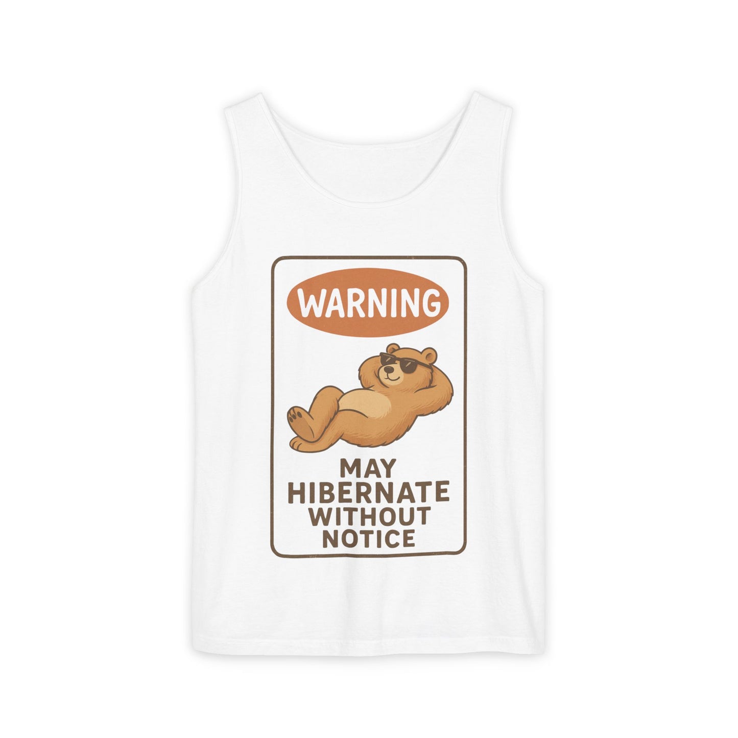 Hibernate Warning Unisex Tank Top