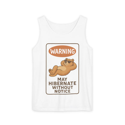 Hibernate Warning Unisex Tank Top