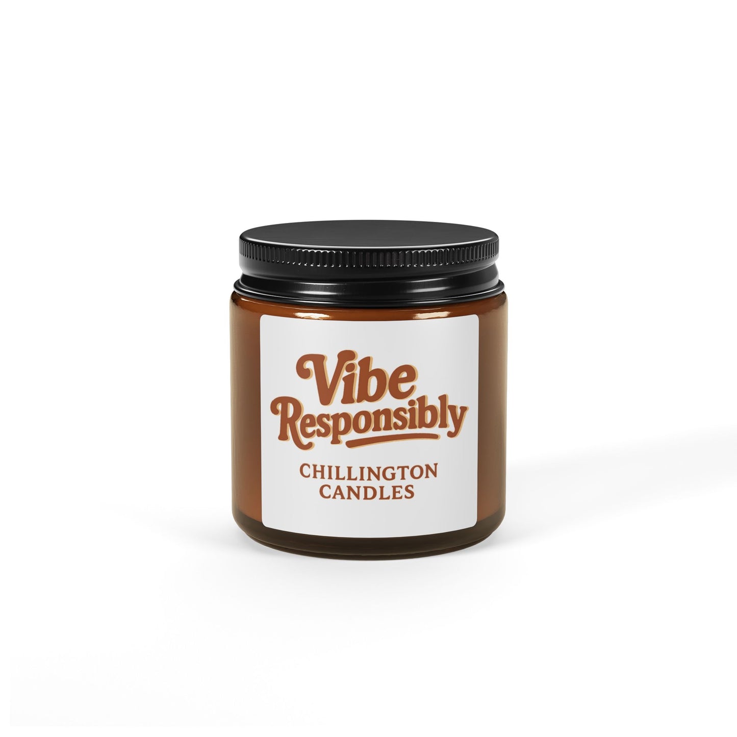 Scented Soy Candle (Multi-Size, Amber Jar)