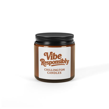 Scented Soy Candle (Multi-Size, Amber Jar)