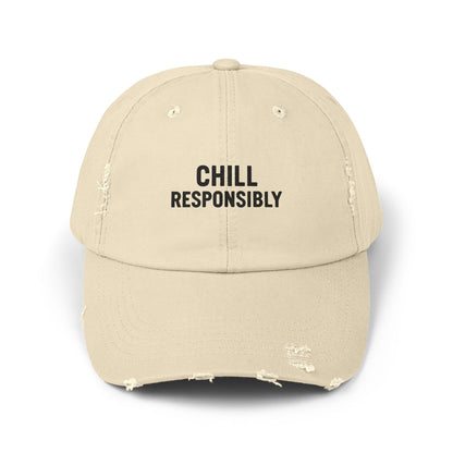 Chill Responsibly Distressed Cap