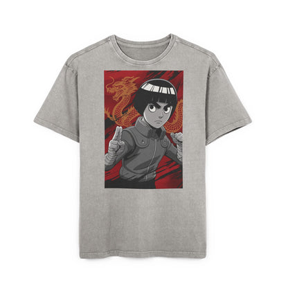 Rock Lee Acid Washed Men's Oversize T-shirt
