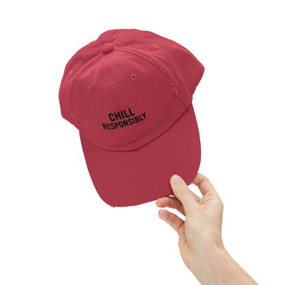 Chill Responsibly Distressed Cap