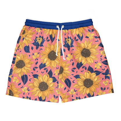 Sunny Floral Unisex Swim Shorts