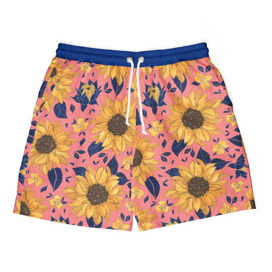 Sunny Floral Unisex Swim Shorts