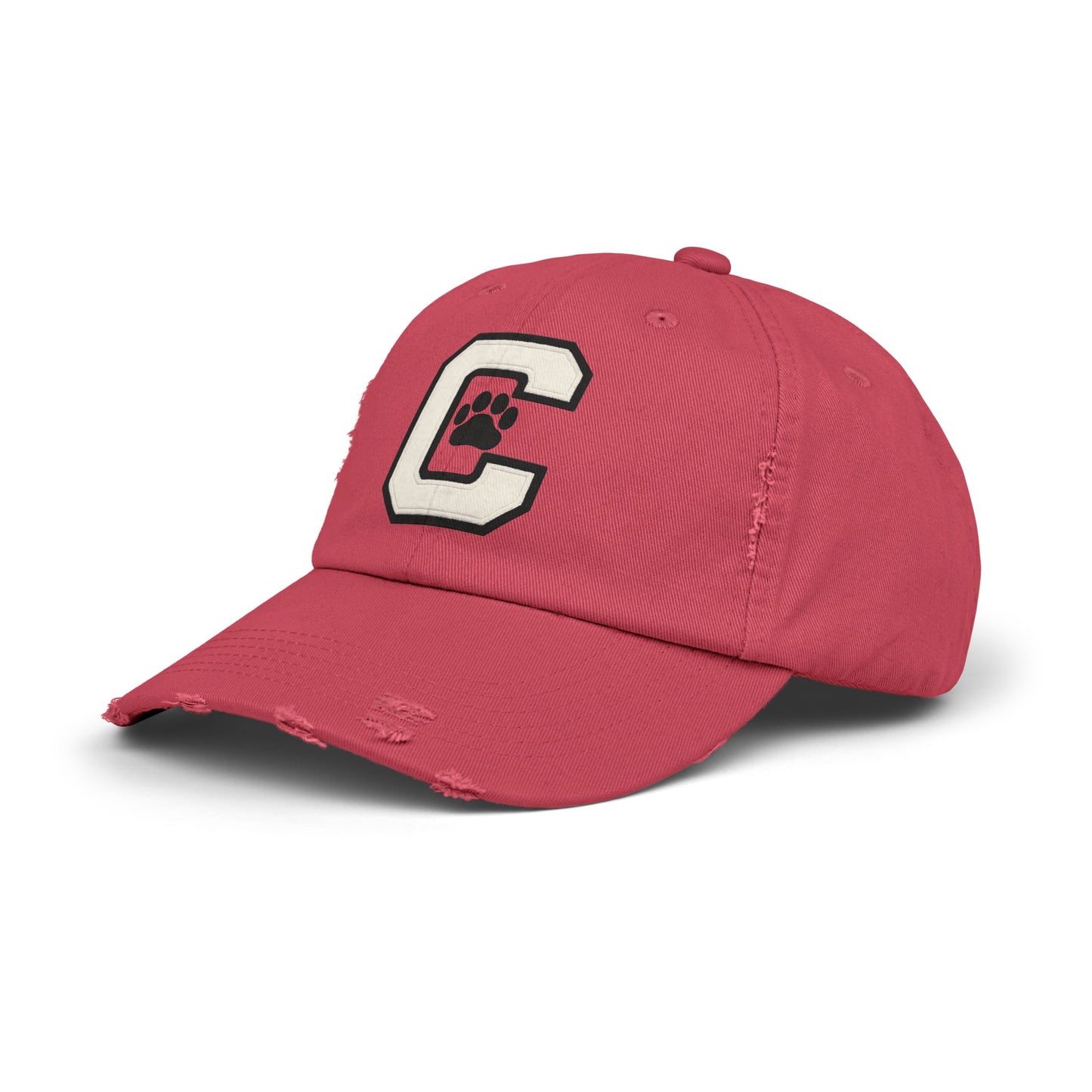 Paw Print Distressed Unisex Cap