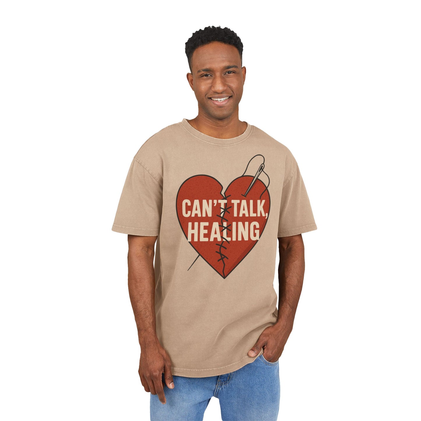 Healing Heart Acid Washed T-shirt