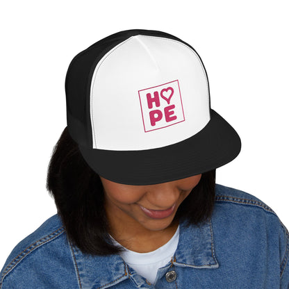 Pink Heart Hope Trucker Cap