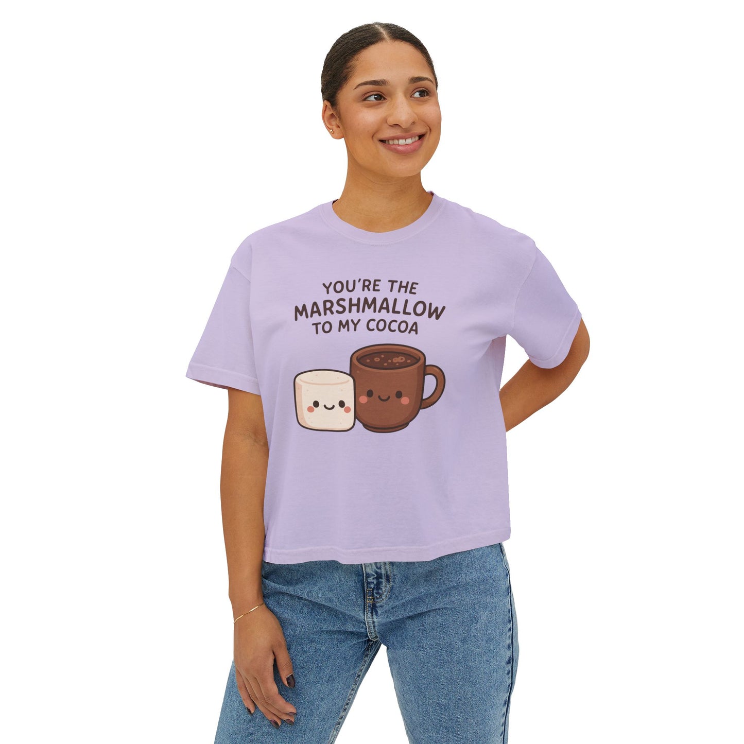 Marshmallow Cocoa Women's Boxy T-shirt
