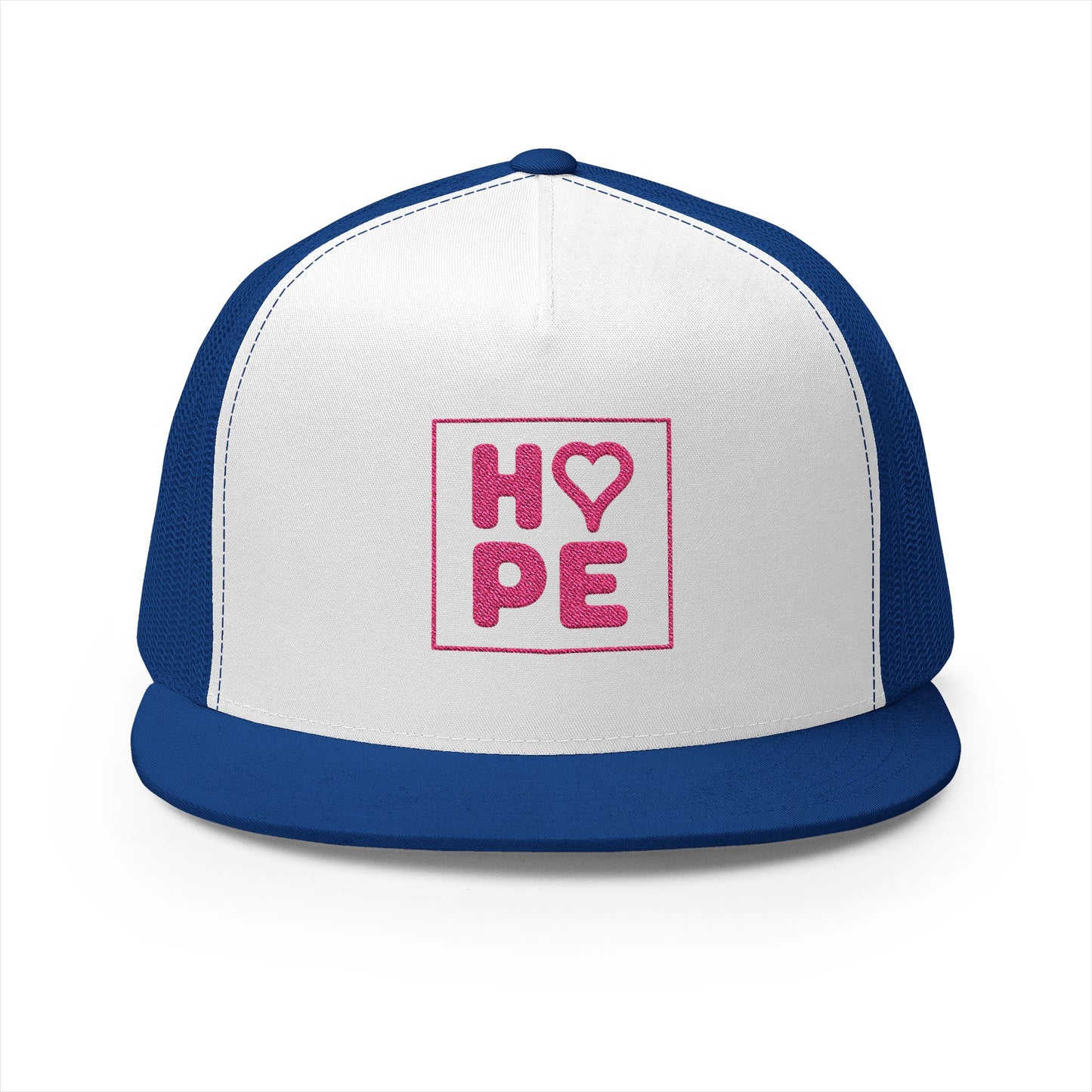 Pink Heart Hope Trucker Cap