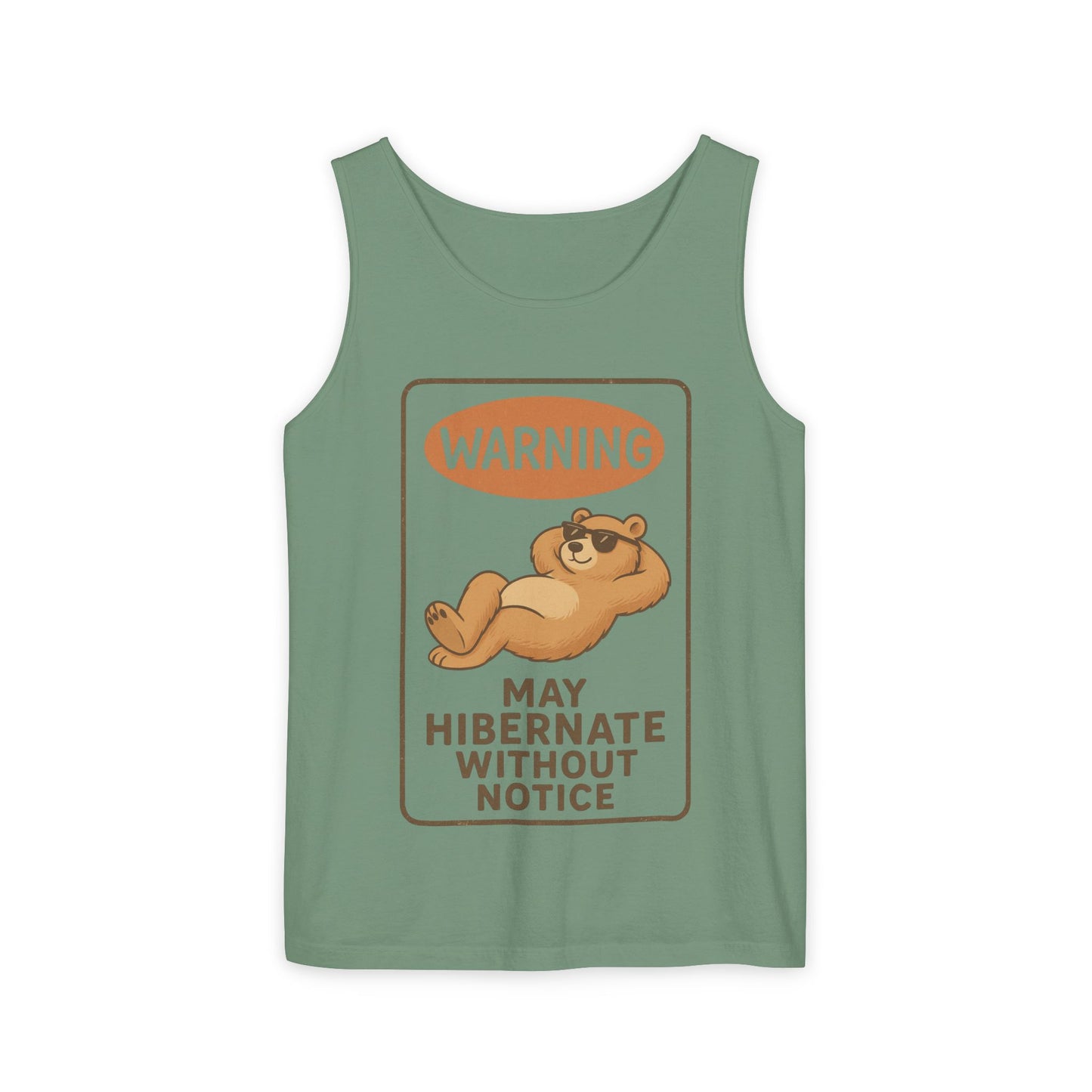 Hibernate Warning Unisex Tank Top