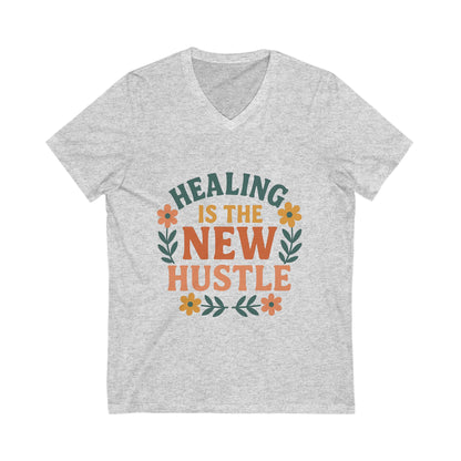 Healing is the New Hustle V-neck T-shirt
