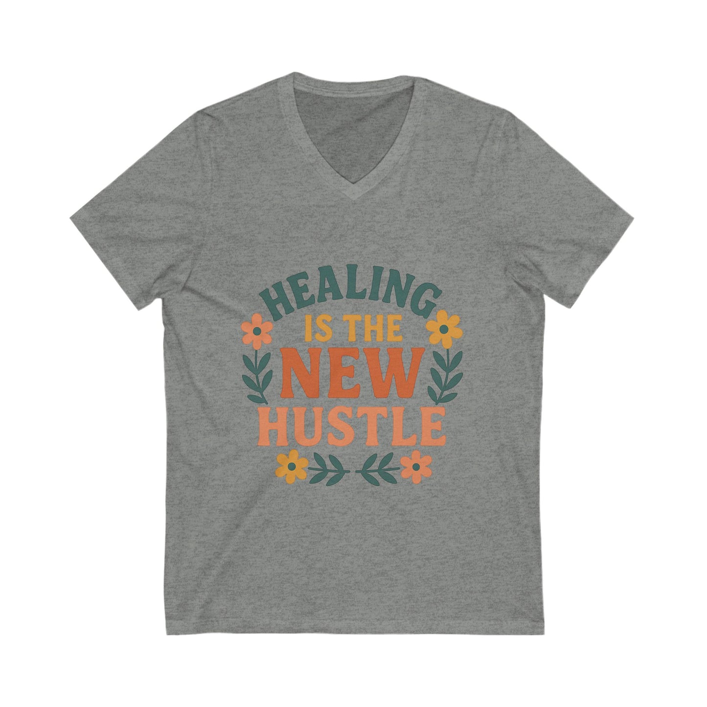 Healing is the New Hustle V-neck T-shirt